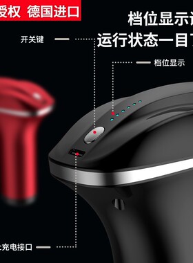 德国进口双头按摩枪 肌肉放松器电动颈膜枪健身智能mini震动冲击
