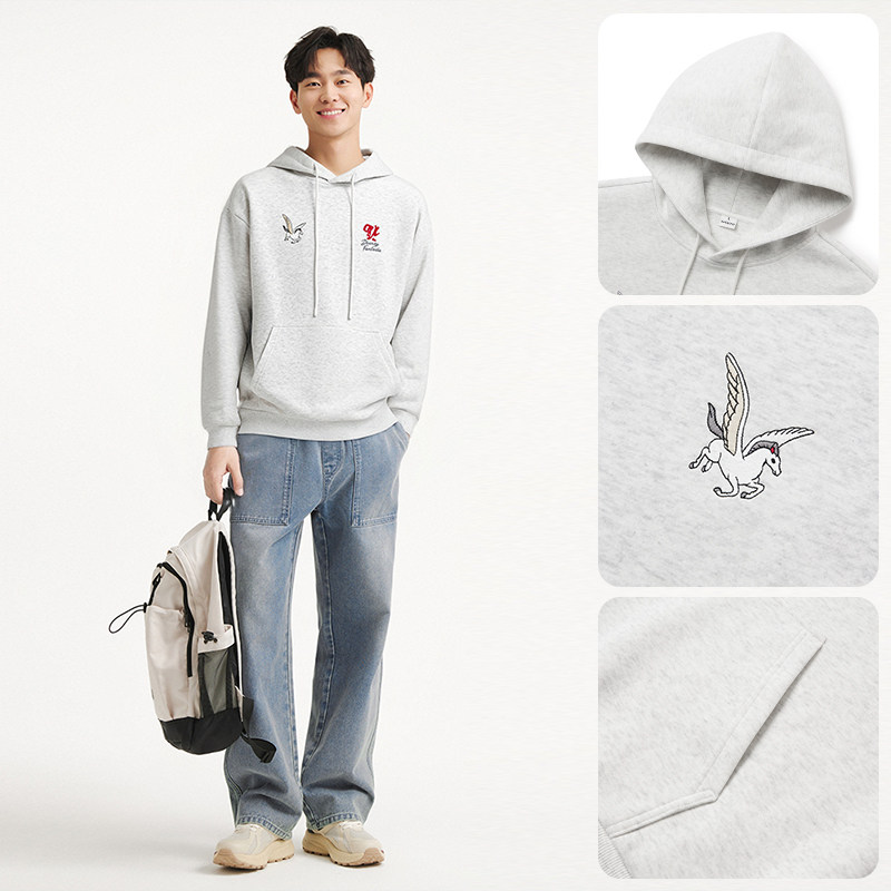 【迪士尼系列】热风2026年春季新款女士小飞马针织衫新年红色上衣