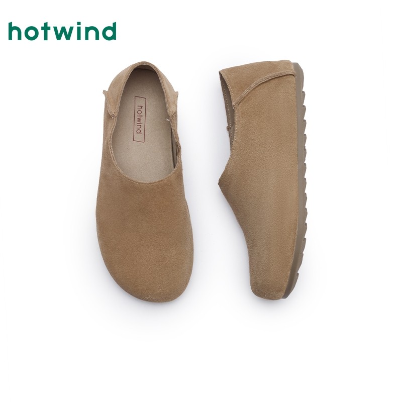 热风两穿勃肯鞋女款2025年秋季新款舒适软底女鞋平底一脚蹬鞋子,淘宝优惠券,粉丝福利购,淘宝优惠卷