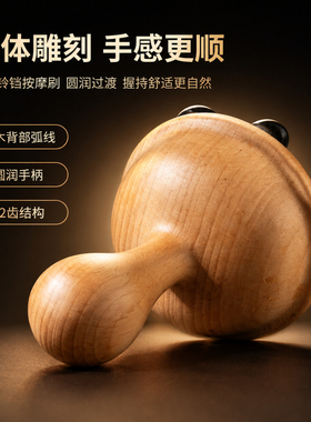 榉木经络按摩刷全身通用