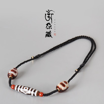 Tibetan-Tibetan Three-Eye-Pearl Necklace Beads Necklace Wealth of Men and Women Concealed Original Pendants