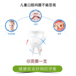 德国进口signal洁诺儿童牙膏宝宝防蛀固齿误吞无害含氟加钙换牙期