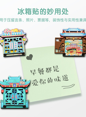 门窗城市地标上海杭州铝箔冰箱贴