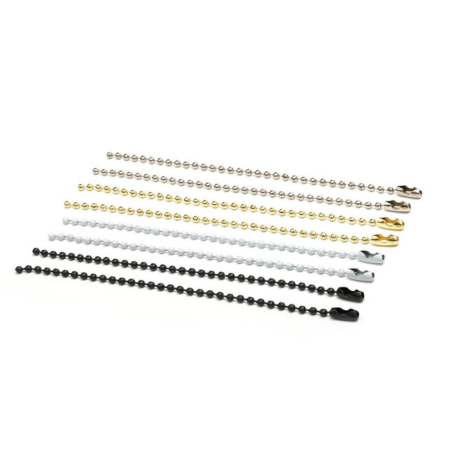 Metal iron wave bead chain 7 colors optional accessories
