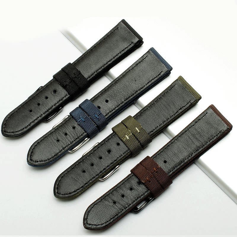 尼龙防水西铁城光动能海鸥精工表带 tkn配件