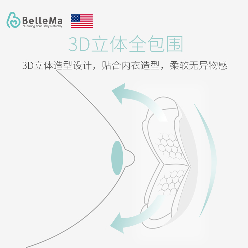 bellema贝尔玛一次性超薄防溢乳垫 BelleMa贝尔玛防溢乳垫