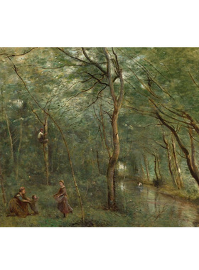 liveart 法国画家Camille Corot古典风景经典名画装饰画