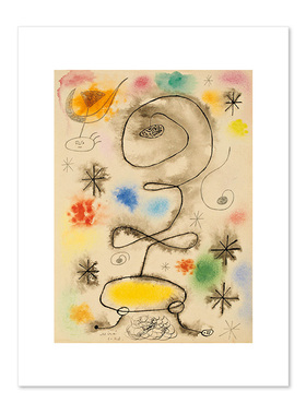 liveart 胡安米罗Joan Miró后现代抽象经典名画原版装饰画合辑2