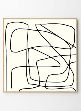 丹麦现代简约风格原版装饰画