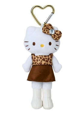 kitty爱心扣毛绒包包挂件