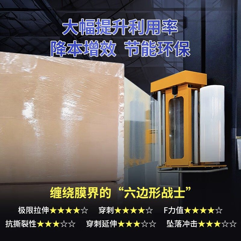 机用缠绕膜15公斤10kg打包膜50cm拉伸膜薄膜包装透明保鲜膜工业用,淘宝优惠券,粉丝福利购,淘宝优惠卷