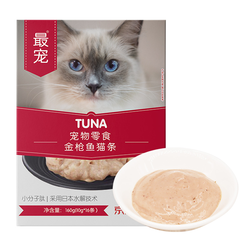 paddytime最宠猫咪零食猫条160g 鱼肉条成幼猫孕猫增肥发腮营养 - 图3