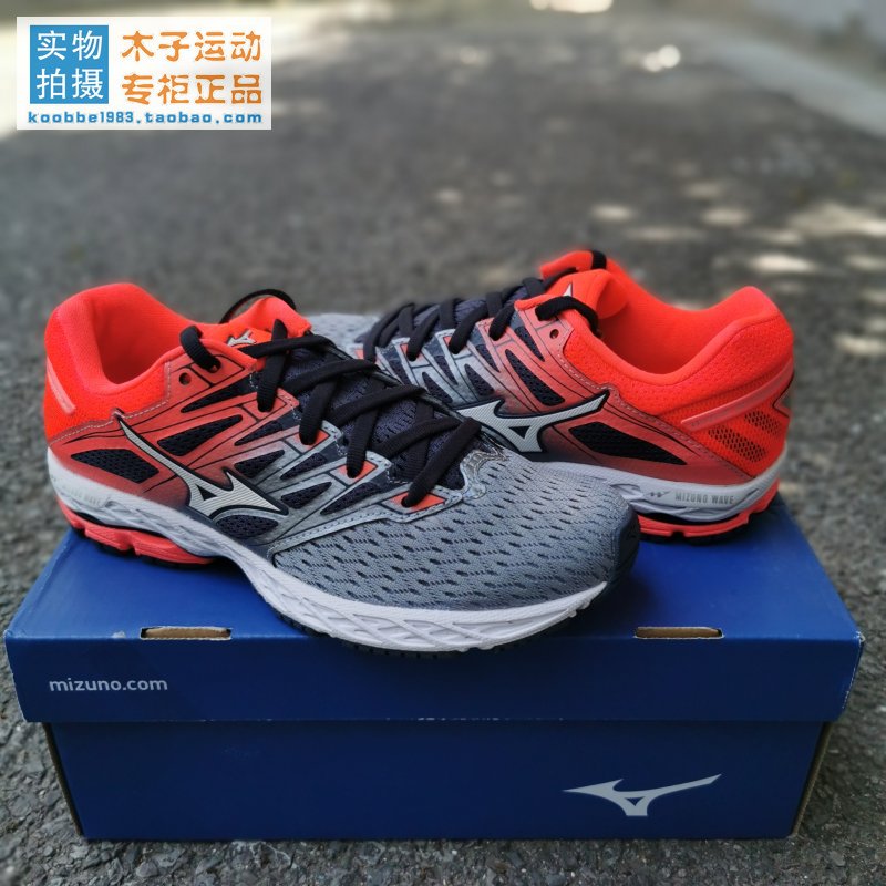 美津浓/Mizuno Wave轻便透气渐变女子跑鞋运动鞋 J1GD183002-图0