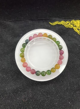 28女人天然碧玺手链女款多圈手串饰品礼物送女友闺蜜生日礼物