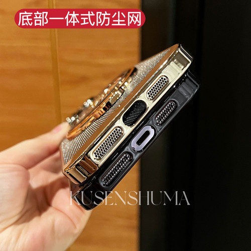 陀螺解压支架蜂网散热适用苹果15手机壳新款14保护套iPhone15Promax手机套镜头全包14promax超薄13Pro硬壳12 - 图0
