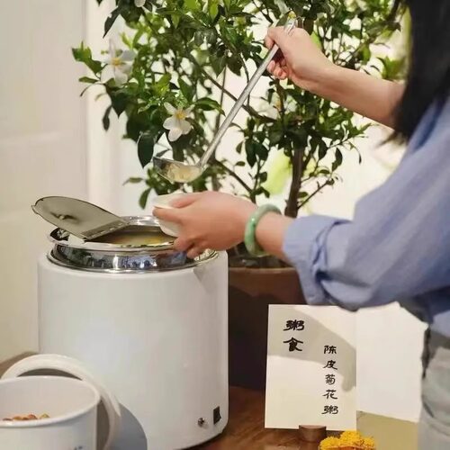 10升干式电子暖汤煲电加热免加水保温锅自助餐汤锅暖粥桶加厚内胆 - 图3
