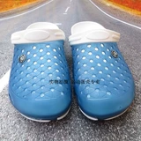 Тапочки в стиле Crocs на плоской подошве, босоножки, дышащая обувь, универсальные мюли, пляжная обувь