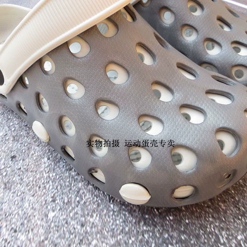 Летние тапочки в стиле Crocs, трендовые дышащие мюли, для влюбленных, в корейском стиле, крупный округлый носок