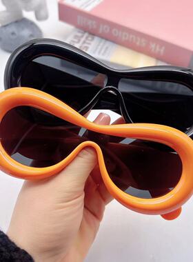 跨境欧美可爱墨镜太阳镜防紫外线个性饰品防晒眼镜女圣诞风镜异形