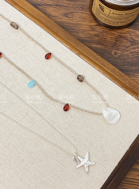 度假风海星贝壳吊坠项链女百搭