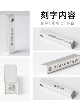 银项链几何元素欧美街头hiphop