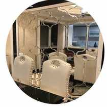 Parquet Background Wall Art Glass Silver Mirror Dining Room Background TV Background Tea Mirror Silver Mirror Grey Mirror Car Side Mirror Straight O