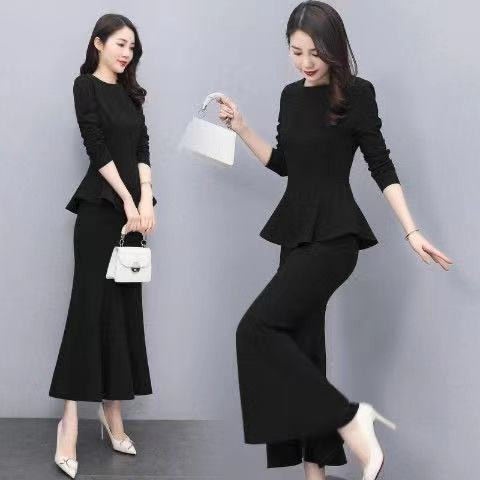 套装女两件套时尚气质百搭修身显瘦洋气减龄女神范包臀鱼尾裙子女,淘宝优惠券,粉丝福利购,淘宝优惠卷