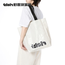 tbh wild beast sent home black and white woven bag waterproof hand carrying bag mobile phone bag single shoulder 100 hitched satchel shopping bag