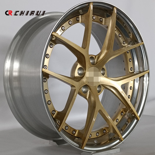 适配18/19/20/21寸宝马i3i4i8奔驰S级E级C级两片式RAYS轮毂锻造 - 图0