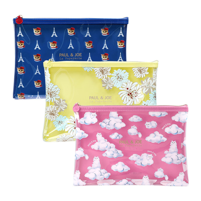 法国PAULJOE MARK'S2024年春夏限定系列透明A5尺寸文具手帐收纳拉链包文件袋数码化妆品时尚创意女士PVC,淘宝优惠券,粉丝福利购,淘宝优惠卷