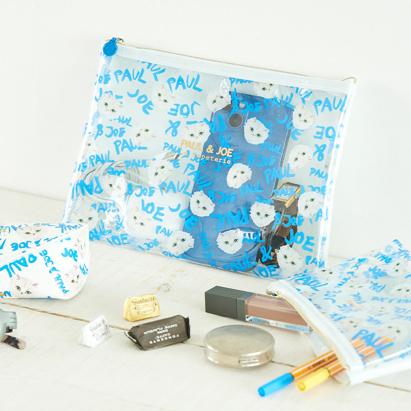法国PAULJOE MARK'S2024年春夏限定系列透明A5尺寸文具手帐收纳拉链包文件袋数码化妆品时尚创意女士PVC,淘宝优惠券,粉丝福利购,淘宝优惠卷