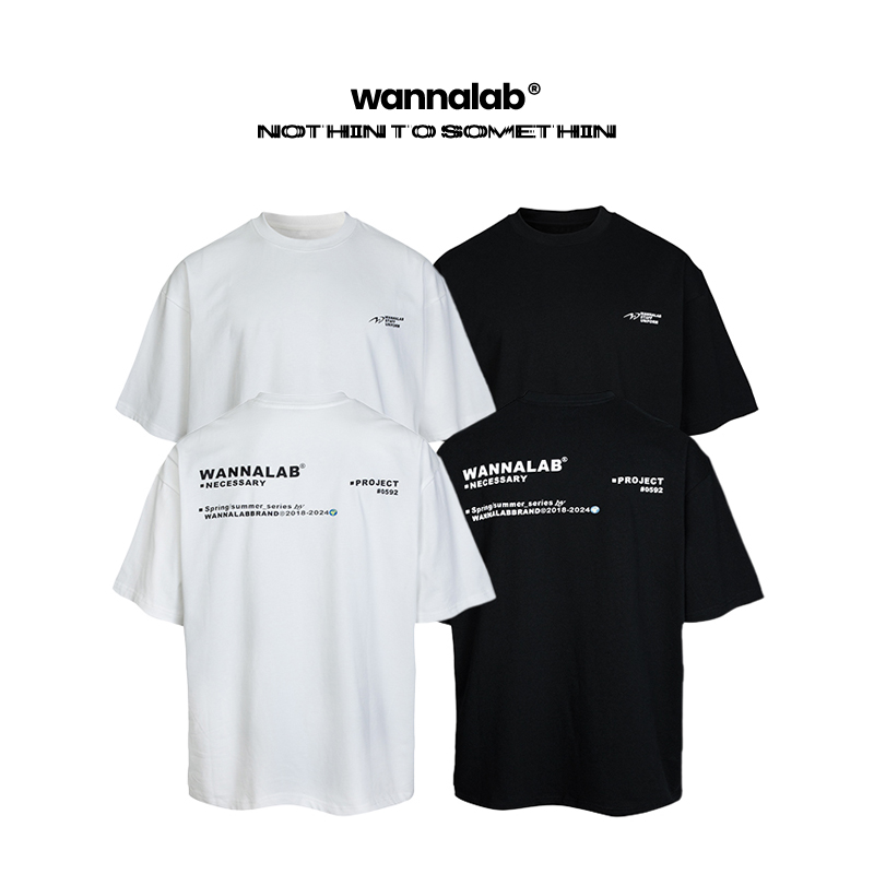 WANNA LAB 24SS STAFF UNIFROM TEE 标语工服短袖 280g 32支纯棉 - 图3