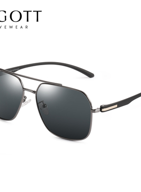 吉高特方形偏光墨镜男司机镜6636