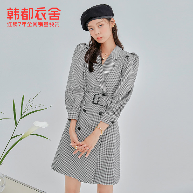 韩都衣舍outlets秋装新款女连衣裙 韩都衣舍outlets店连衣裙