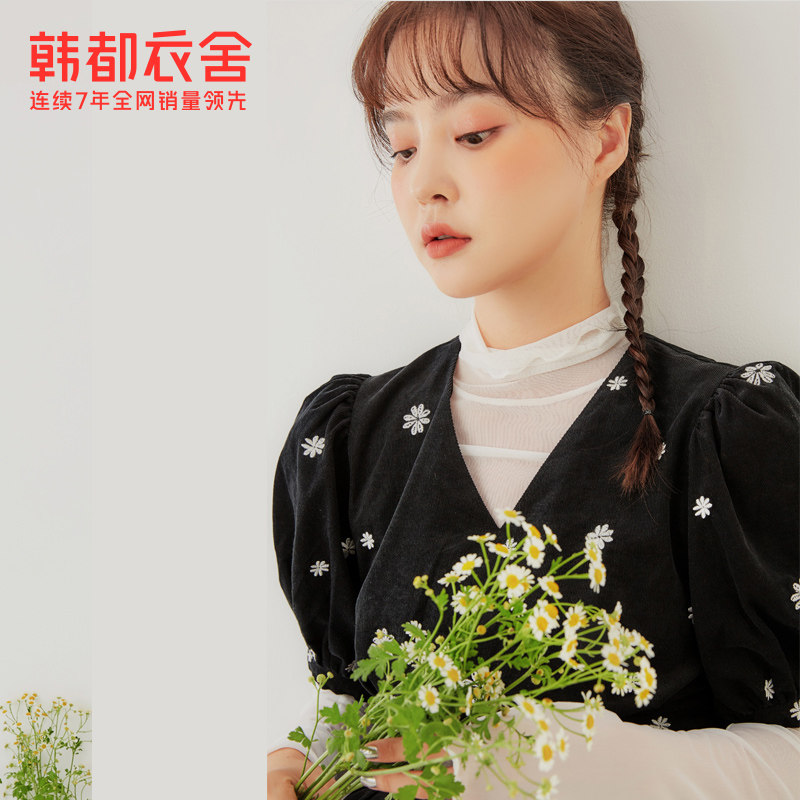 韩都衣舍outlets秋装新款小连衣裙 韩都衣舍outlets店连衣裙