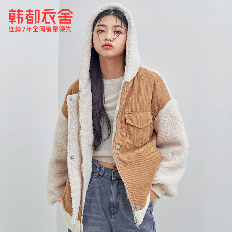 韩都衣舍outlets ins翝 韩都衣舍outlets店棉衣/棉服