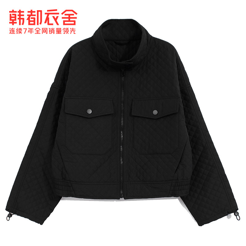 韩都衣舍outlets短款棉服女pv9724 韩都衣舍outlets店棉衣/棉服