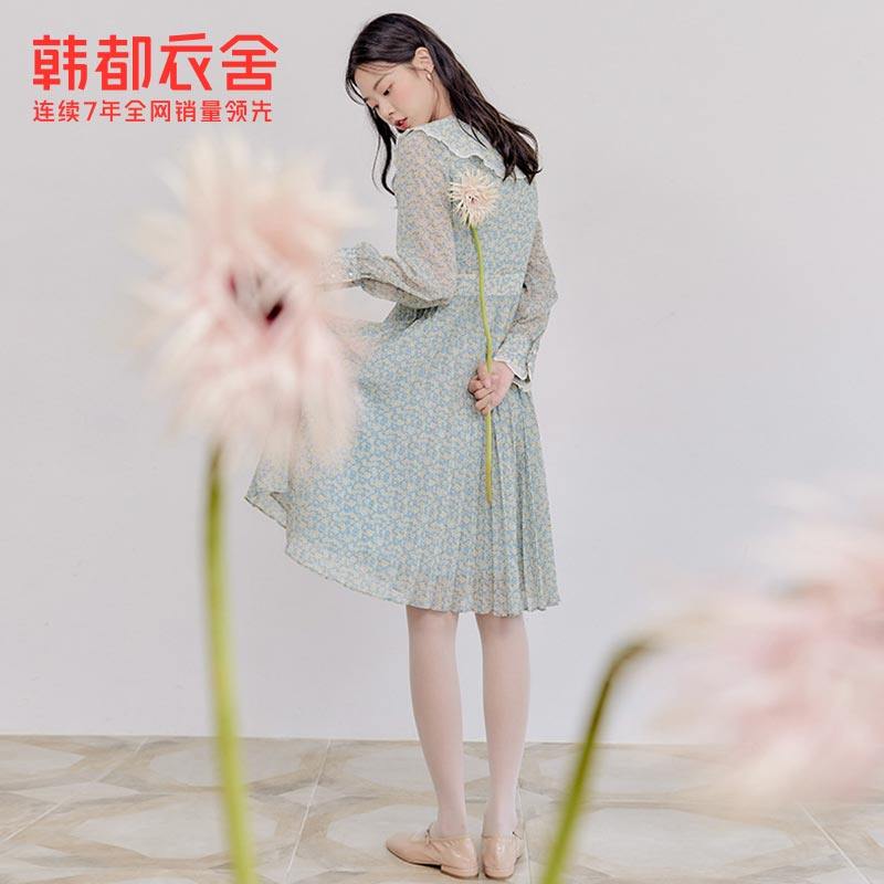 韩都衣舍outlets秋新款韩版连衣裙 韩都衣舍outlets店连衣裙