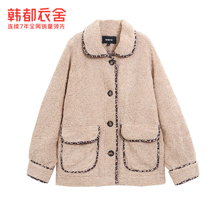 韩都衣舍outlets秋装新款盐系女士 韩都衣舍outlets店短外套