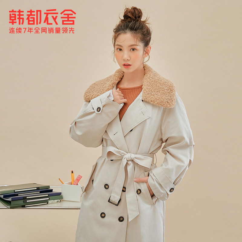 韩都衣舍outlets秋新外套宽松棉服 韩都衣舍outlets店棉衣/棉服