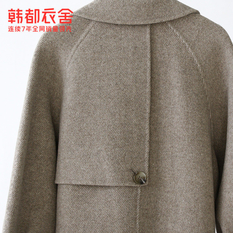 韩都衣舍outlets秋装新款双面呢 韩都衣舍outlets店毛呢外套