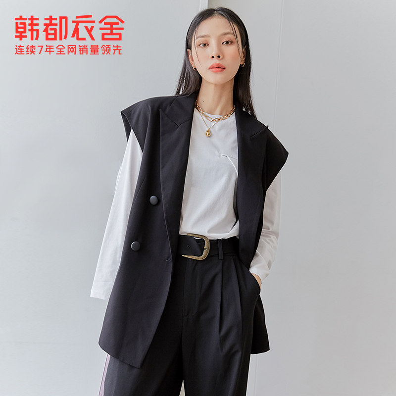 韩都衣舍outlets秋装新款韩版马夹 韩都衣舍outlets店马夹