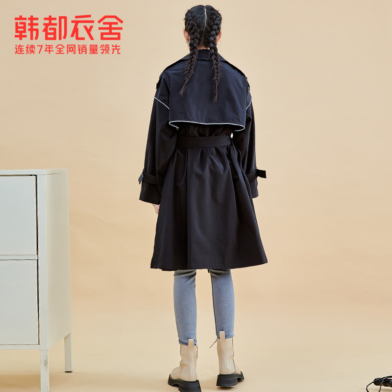 韩都衣舍outlets女2021新款风衣 韩都衣舍outlets店风衣