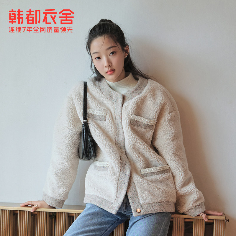 韩都衣舍outlets秋新款女宽松显瘦 韩都衣舍outlets店短外套