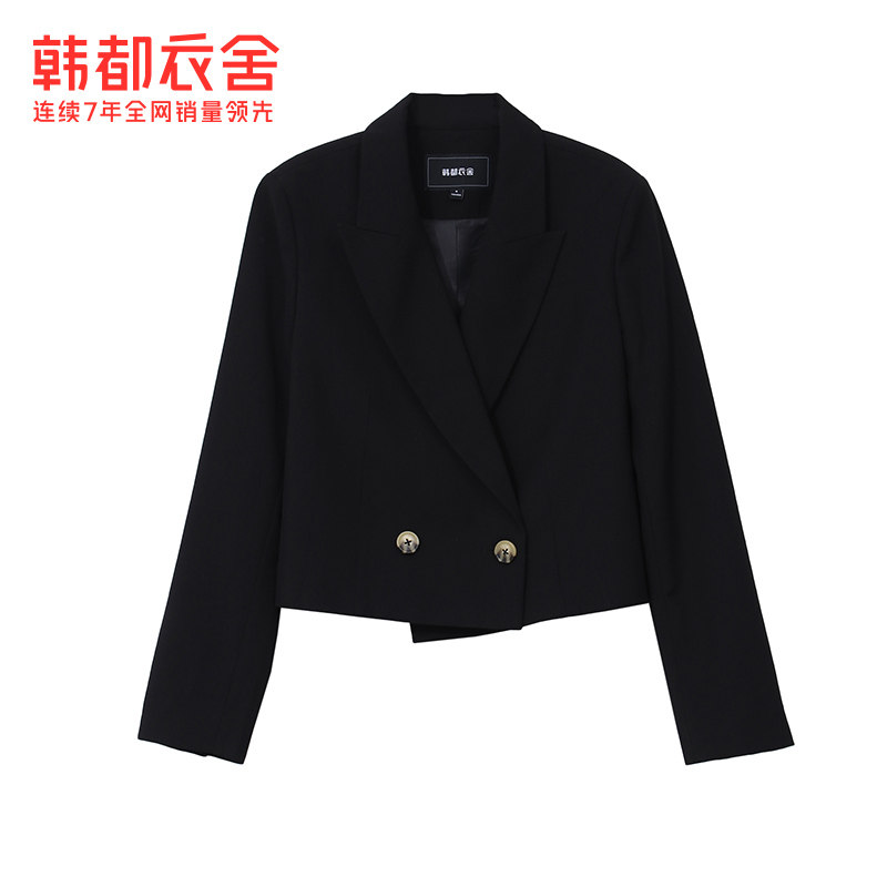 韩都衣舍outlets秋装新款短款韩版 韩都衣舍outlets店西装