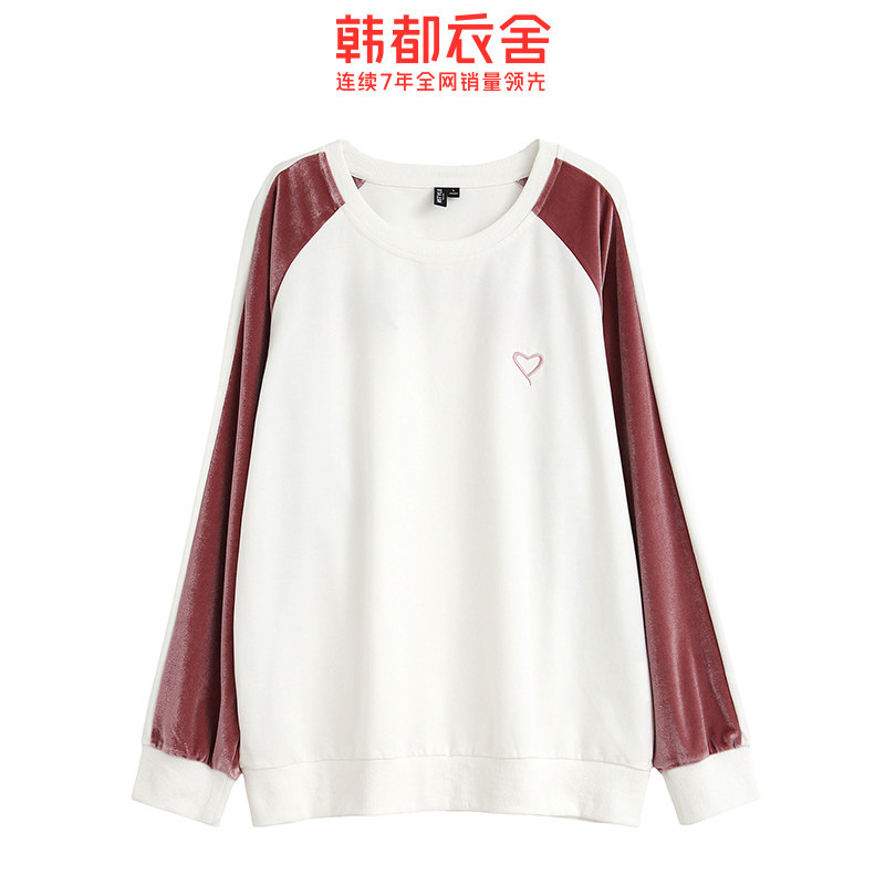 韩都衣舍outlets2020春装新款卫衣 韩都衣舍outlets店卫衣/绒衫