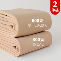 Tethick Light Leg God Instrumental Woman Autumn Winter Nude Meat Color Beat Underpants Wear Winter Plus Suede Thickened Warm Northeast Cotton Pants