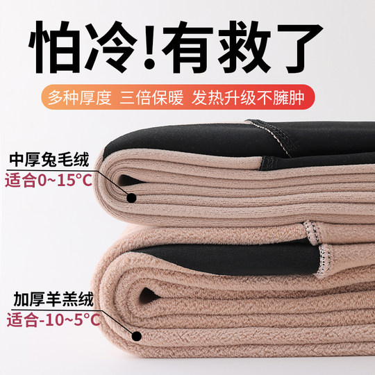 鲨鱼裤女秋冬加绒打底收腹提臀保暖裤2025新款紧身春秋薄款瑜伽裤