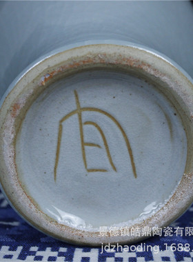 批发景德镇陶瓷器 仿古官窑颜色釉裂纹釉花瓶 插花器创意家居摆件