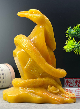 批仿寿山石十二生肖蛇宝宝灵蛇送宝巳蛇献瑞吉祥物招财家居装饰品